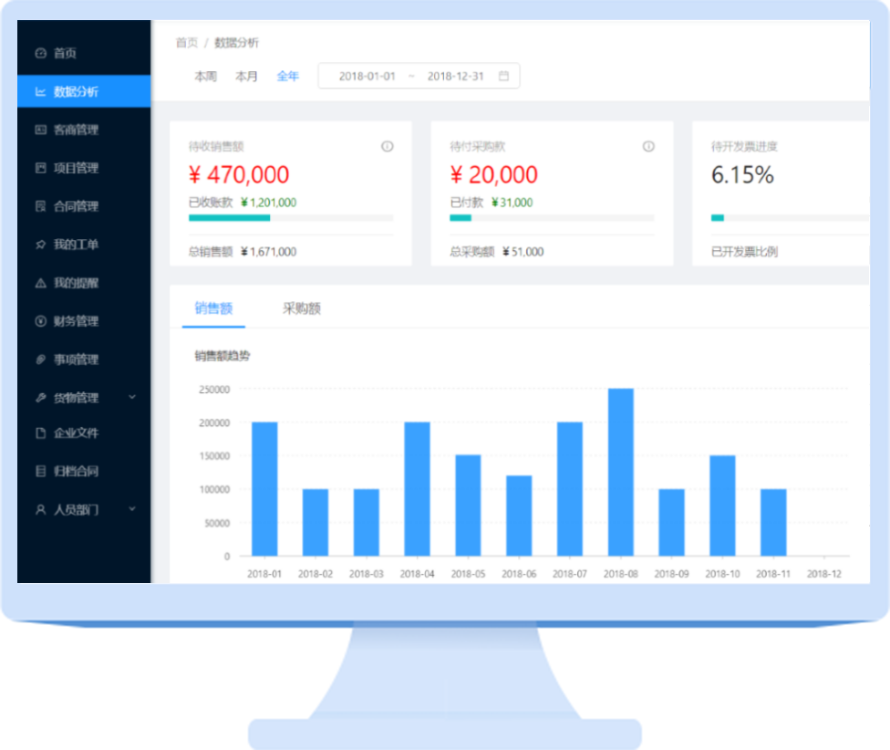 濟(jì)南右上角信息科技合同管理軟件